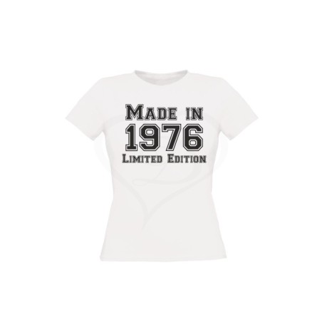 T-shirt donna MADE IN ANNO PERSONALIZZABILE LIMITED EDITION