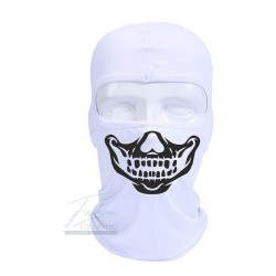 Sottocasco balaclava passamontagna teschio skull scheletro ghost in microfibra per casco moto, auto, scooter sport
