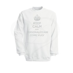 Felpa donna KEEP CALM AND personalizzabile
