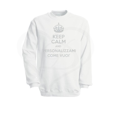 Felpa donna KEEP CALM AND personalizzabile