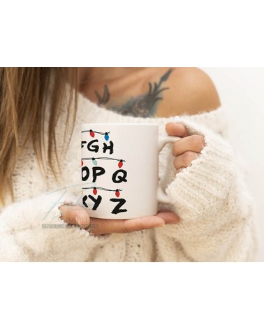 TAZZA MUG ALFABETO STRANGER THINGS INSPIRED SERIE TV NETFLIX