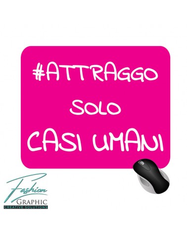 Tappetino mouse mousepad attraggo solo casi umani per pc e notebook