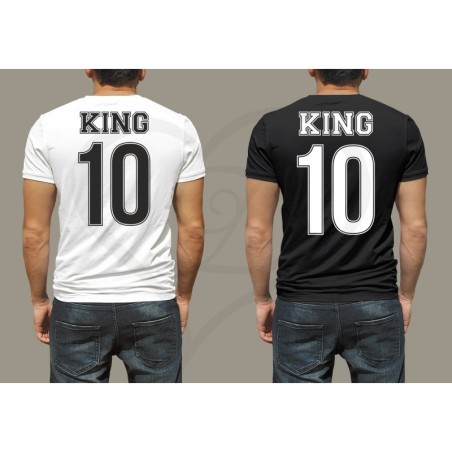 T-shirt uomo KING con numero personalizzabile