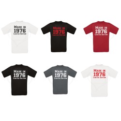 T-shirt uomo MADE IN ANNO PERSONALIZZABILE LIMITED EDITION