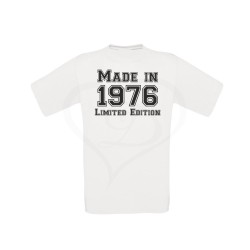 T-shirt uomo MADE IN ANNO PERSONALIZZABILE LIMITED EDITION