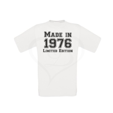 T-shirt uomo MADE IN ANNO PERSONALIZZABILE LIMITED EDITION