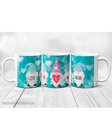 Tazza mug alimentare gnomi ti amo mamma festa love you mom