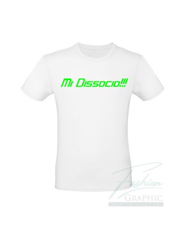 t-shirt  uomo Mi Dissocio!!! per streamer social creator