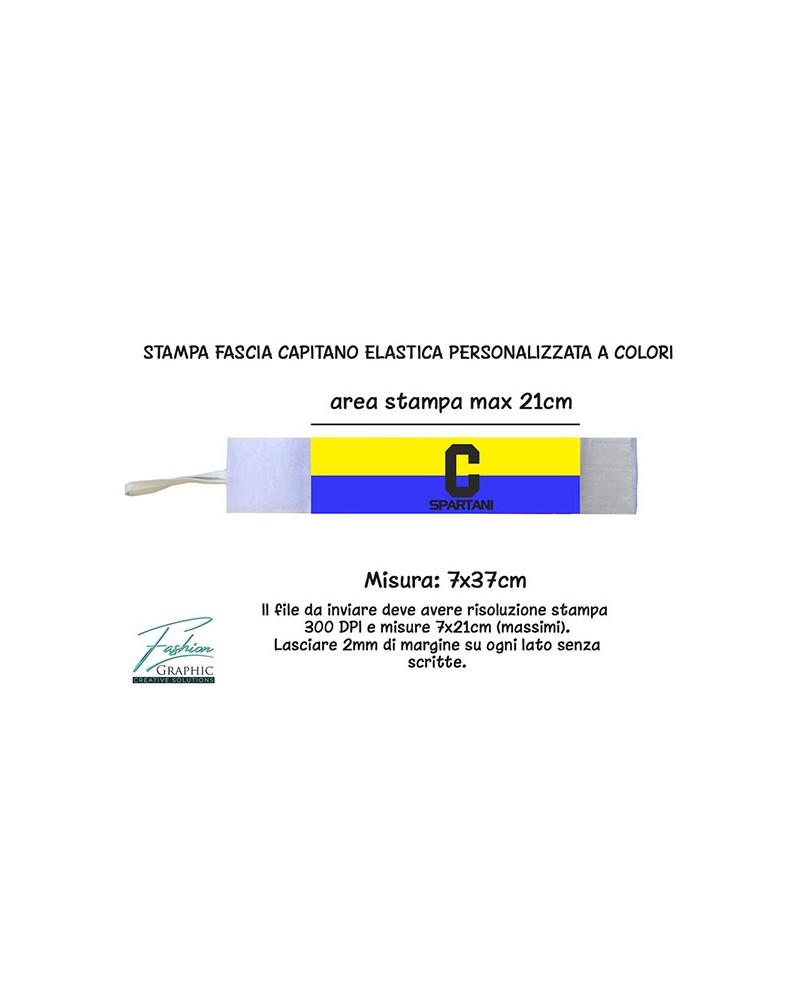 Fascia di capitano personalizzata 21cm