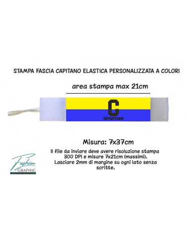 Fascia di capitano personalizzata 21cm