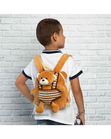 Zaino scuola per bimbo modello peluche orsacchiotto