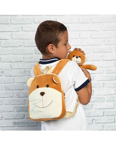 ZAINO bambino per scuola reversibile orsacchiotto Benji Bear