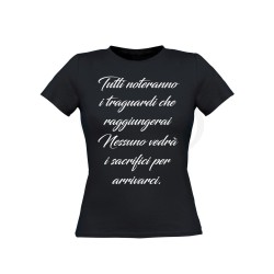T-shirt donna TRAGUARDI E SACRIFICI