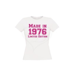 T-shirt donna MADE IN ANNO PERSONALIZZABILE LIMITED EDITION