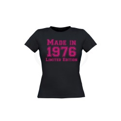 T-shirt donna MADE IN ANNO PERSONALIZZABILE LIMITED EDITION