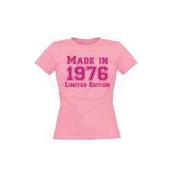 T-shirt donna MADE IN ANNO PERSONALIZZABILE LIMITED EDITION