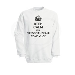 Felpa donna KEEP CALM AND personalizzabile