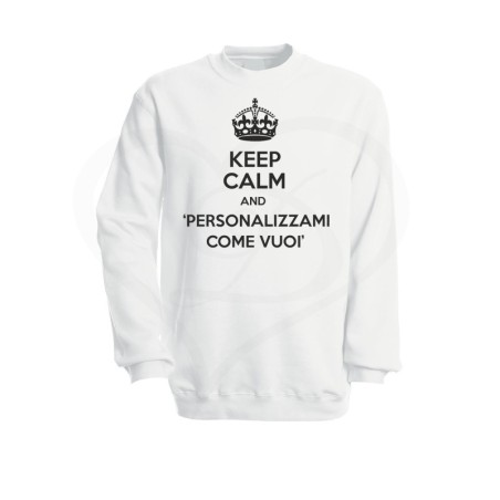 Felpa donna KEEP CALM AND personalizzabile