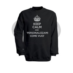 Felpa donna KEEP CALM AND personalizzabile