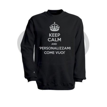 Felpa donna KEEP CALM AND personalizzabile