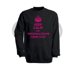Felpa donna KEEP CALM AND personalizzabile