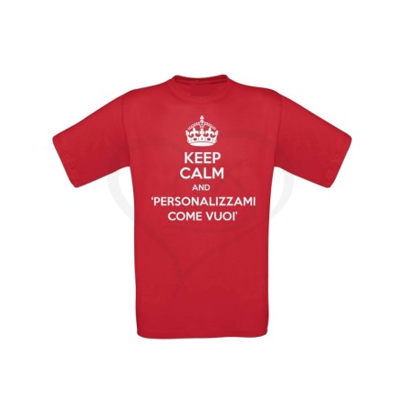 T-shirt uomo KEEP CALM AND personalizzabile