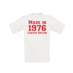 T-shirt uomo MADE IN ANNO PERSONALIZZABILE LIMITED EDITION