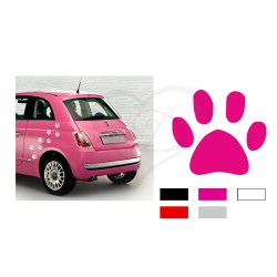 Kit adesivi impronta zampe cane e gatto stickers 40 x 40 mm auto moto furgone camion