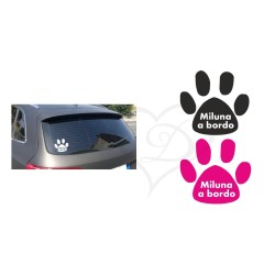 Adesivo cane e gatto a bordo personalizzato