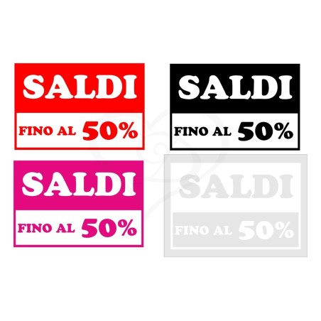 Adesivo SALDI FINO AL sticker vetrina