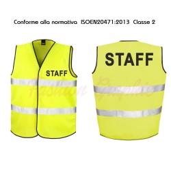 Gilet Alta Visibilità modello due fasce a norma di legge