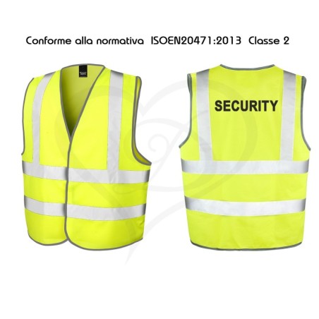 Gilet Alta Visibilità modello tre fasce a norma di legge