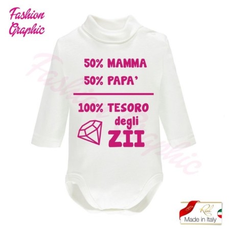 Body lupetto manica lunga tesoro zia zio neonato neonata in caldo cotone