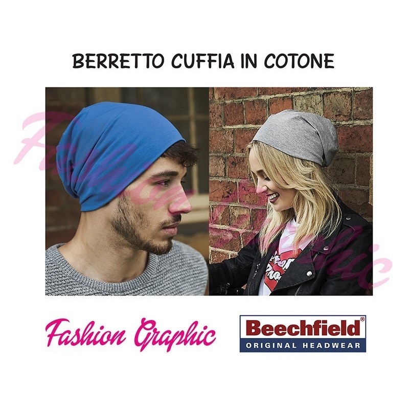 Berretto cuffia in doppio tessuto cotone