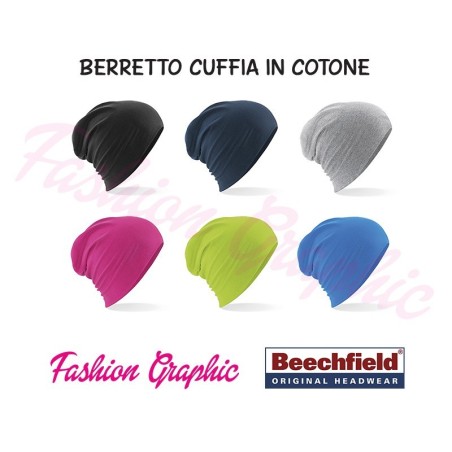 Berretto cuffia in doppio tessuto cotone