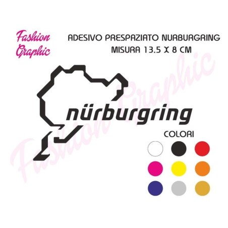 Adesivo sticker nurburgring pista circuito