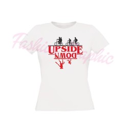 T-shirt stranger things upside down netflix donna