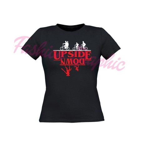 T-shirt stranger things upside down netflix donna