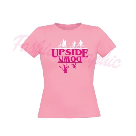 T-shirt stranger things upside down netflix donna