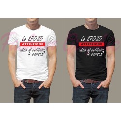 T-shirt festa addio al celibato in corso sposo amici matrimonio