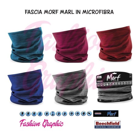 Fascia scaldacollo bandana Beechfield Morf Marl