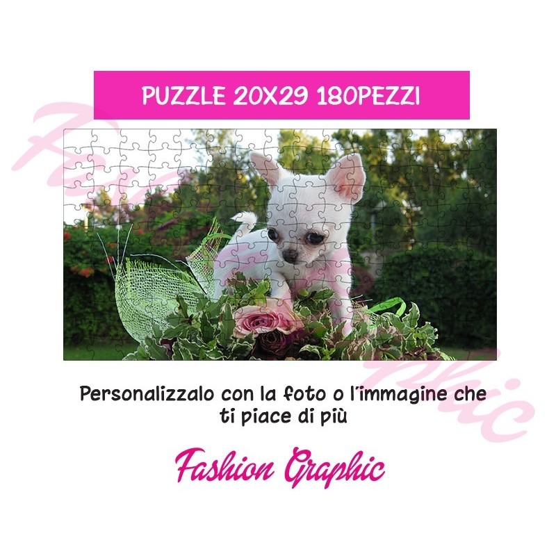 PUZZLE PERSONALIZZATO CON FOTO O IMMAGINE, A4 120 PEZZI