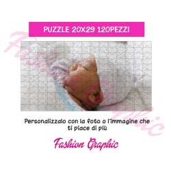 PUZZLE PERSONALIZZATO CON FOTO O IMMAGINE, A4 120 PEZZI