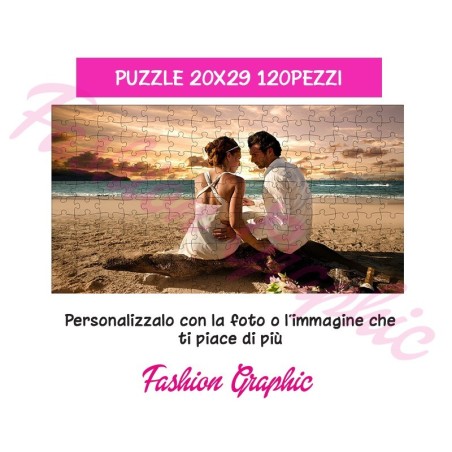 PUZZLE PERSONALIZZATO CON FOTO O IMMAGINE, A4 120 PEZZI
