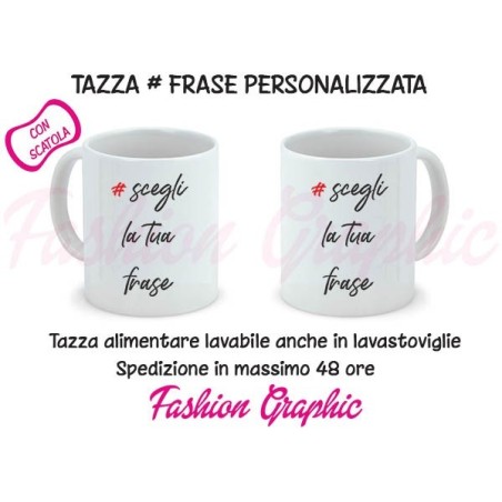 TAZZA MUG FRASE DA PERSONALIZZARE