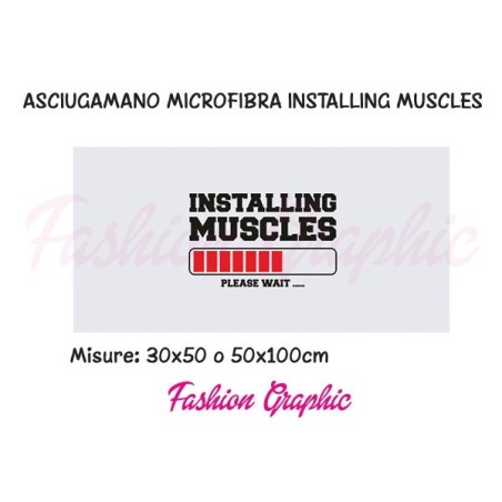 Asciugamano microfibra installing muscles palestra fitness sport
