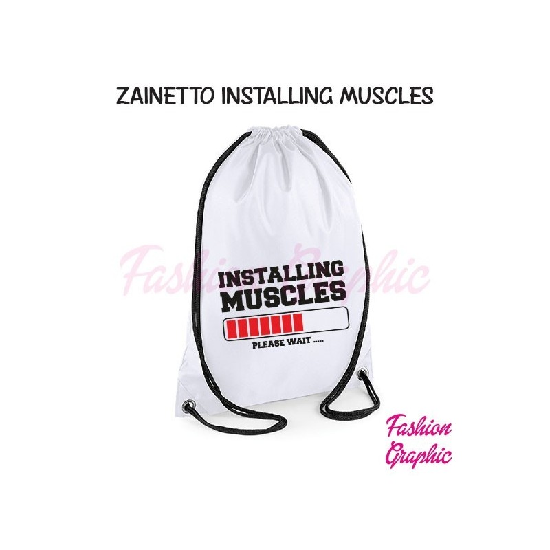 Zaino borsa sacca installing muscles palestra sport fitness