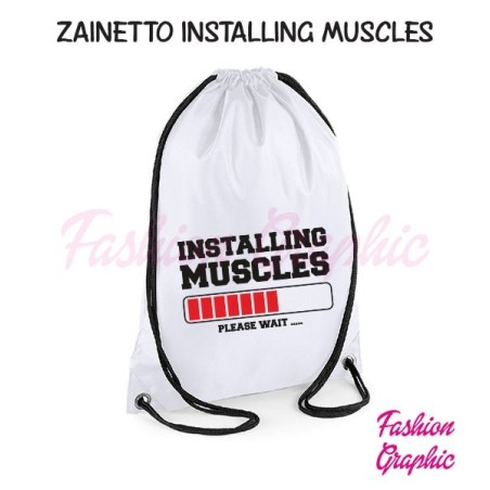 Zaino borsa sacca installing muscles palestra sport fitness