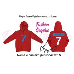 Felpa donna Seven Fighters Mila Shiro Pallavolo