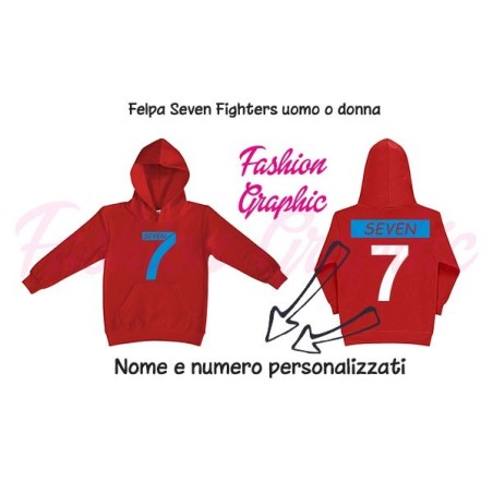 Felpa donna Seven Fighters Mila Shiro Pallavolo